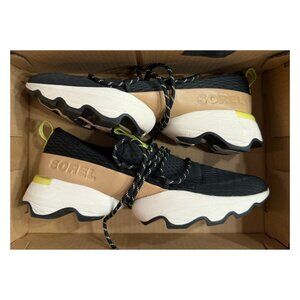 Sorel Kinetic Impact Mech Lace-Up Sneaker Shoes Black Size 9.5